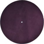 Hide in the Sound Deep Purple Leather Turntable Mat